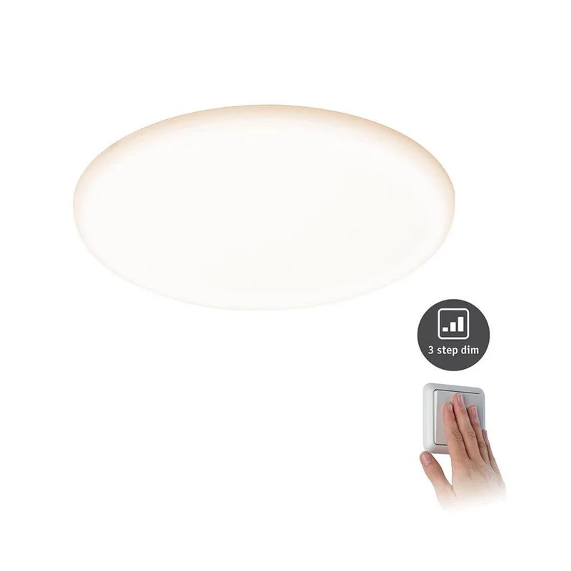 VariFit LED Einbaupanel Veluna mit 3-Stufen-Dimmer Satiniert