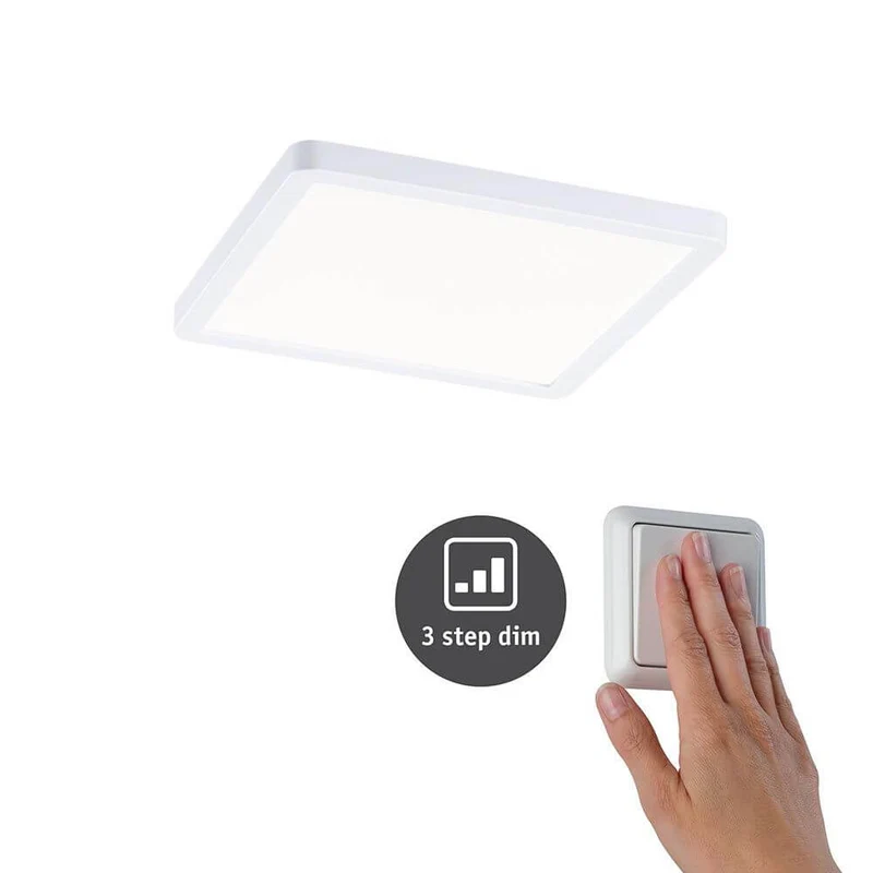 VariFit LED Einbaupanel Areo mit 3-Stufen-Dimmer Eckig Weiß