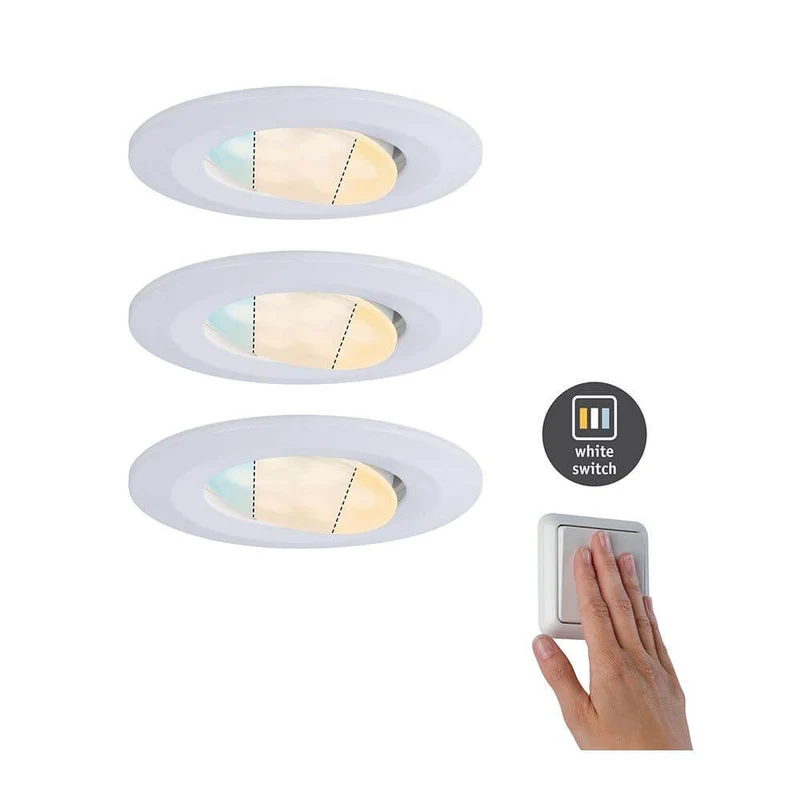 LED HomeSpa Einbauleuchte 3er-Set Calla CCT-Dimmbar IP65