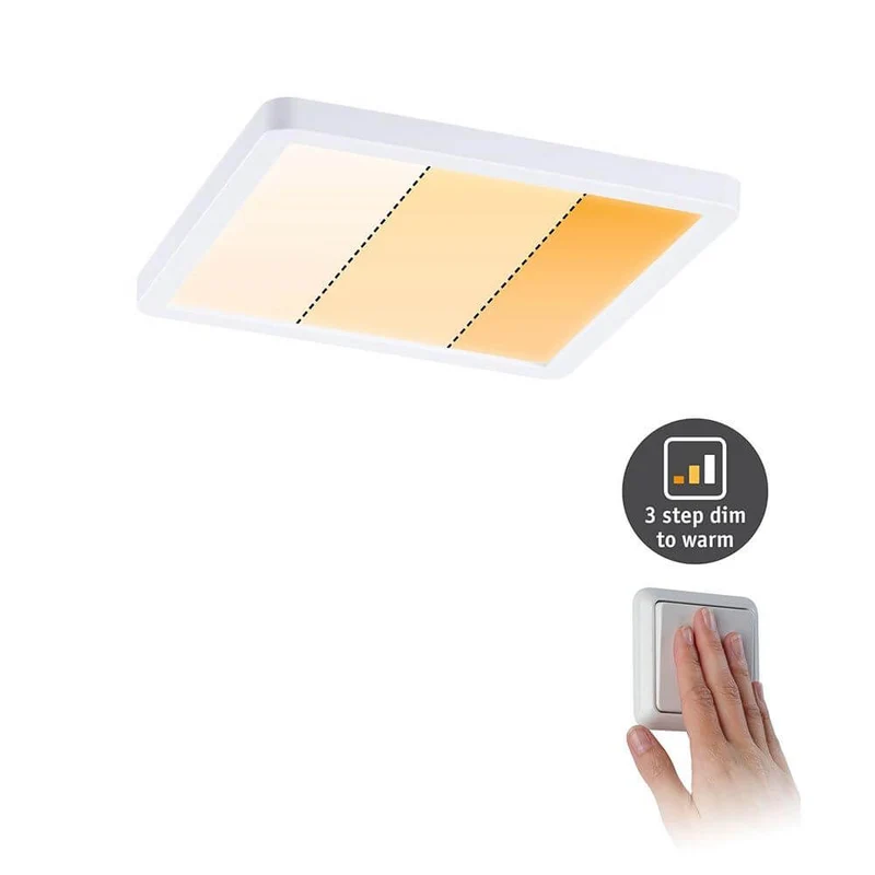 VariFit LED Einbaupanel Areo Dim-to-Warm CCT Weiß-Matt