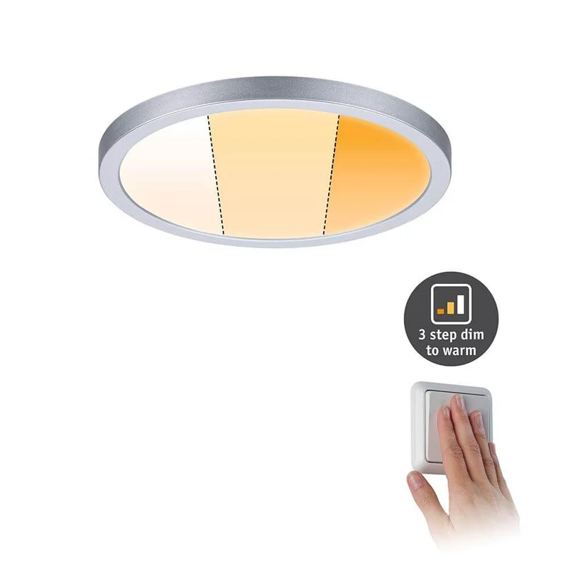 VariFit LED Einbaupanel Dim-to-Warm Areo Rund Chrom-Matt