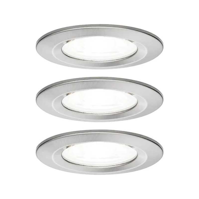 Einbauleuchte Nova Starr 3er Basis-Set Ø 7,8cm in 3 Stufen-Dimmbar