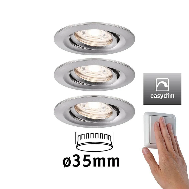 LED Einbauleuchte Nova Mini Plus LED Basis-Set Rund 66mm 15°