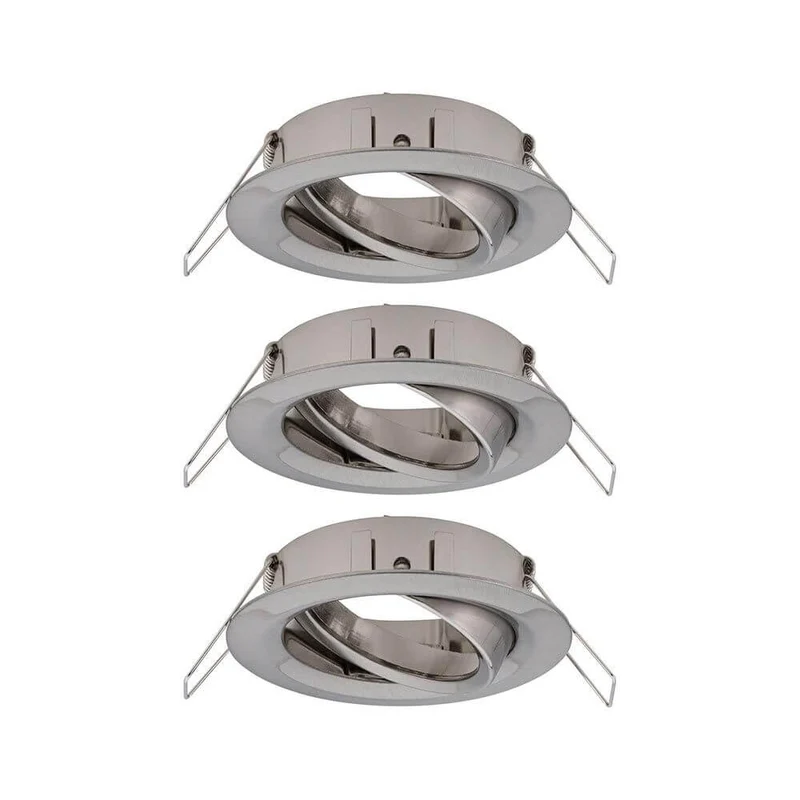 Einbauringe Choose 3er Basis-Set Metall Gebürstet