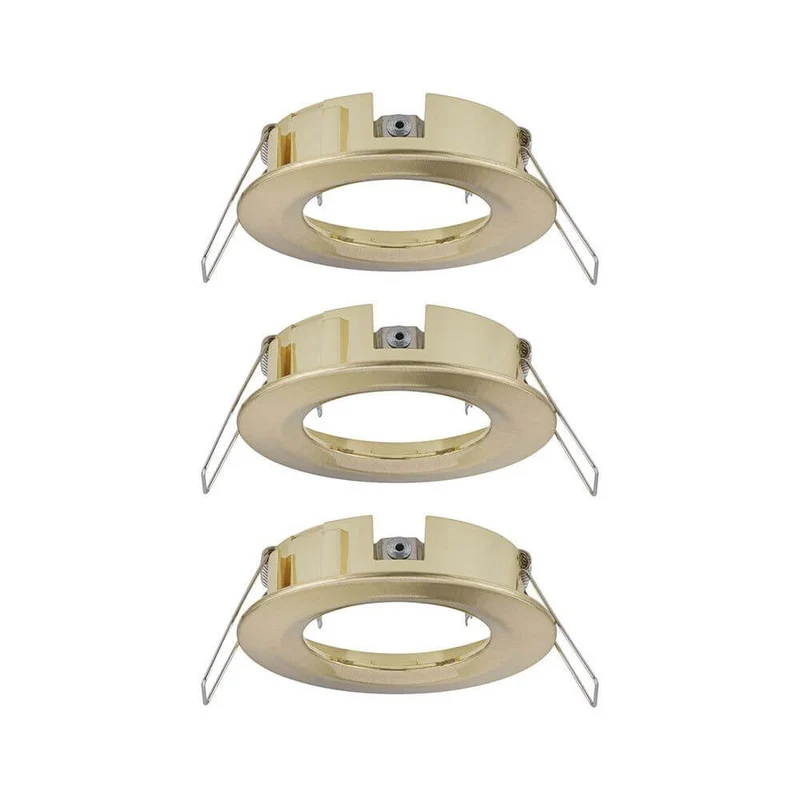 3er Set Einbauringe Choose Basis-Set starr Messing-Gebürstet