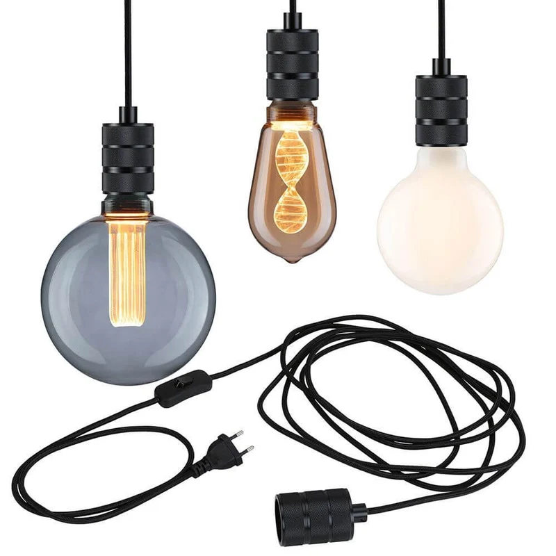 Neordic Pendelleuchte Tilla inkl. Stecker Schwarz