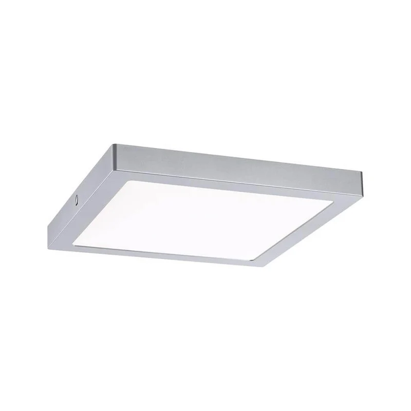 LED Panel Abia Eckig Satiniert, Chrom