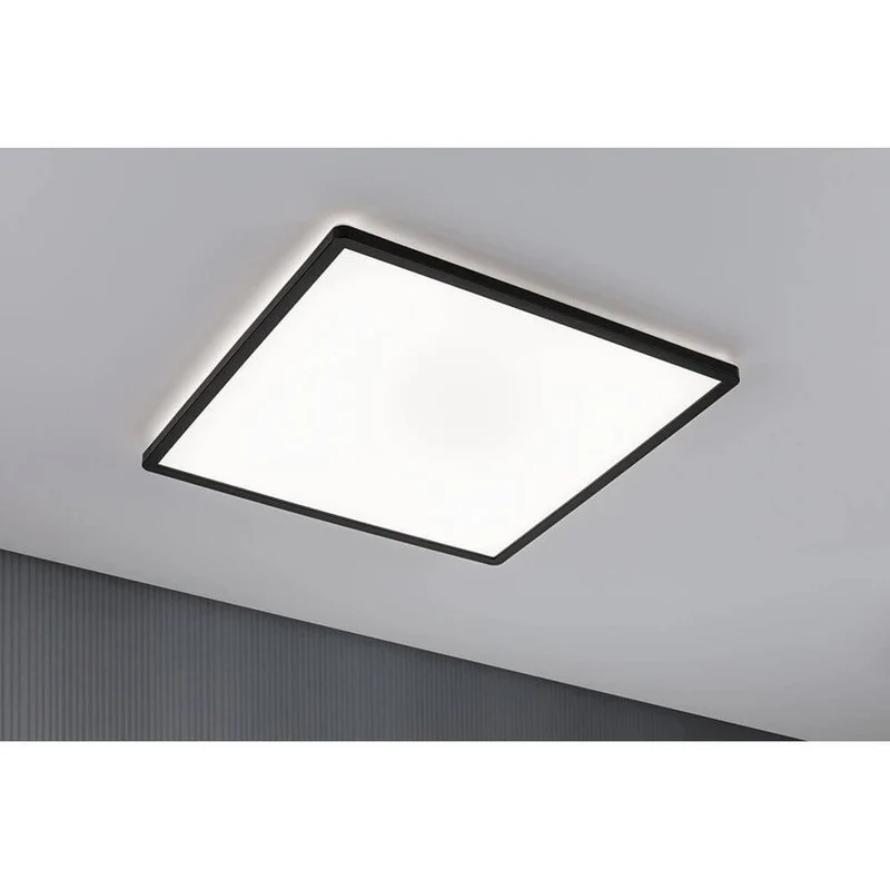 LED Panel Atria Shine Eckig Schwarz mit Stufen-Dimmer