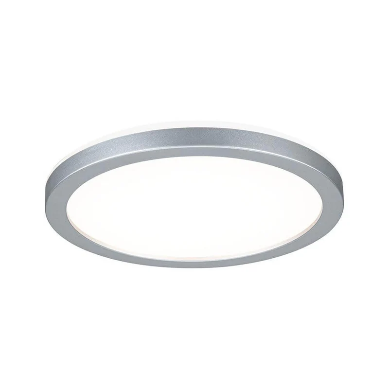 LED Panel Deckenlampe Atria Shine Ø 19cm Chrom-Matt