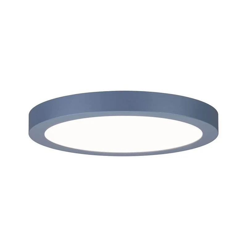 LED Decken Panel Abia Ø 30cm Grau-Blau, Satiniert