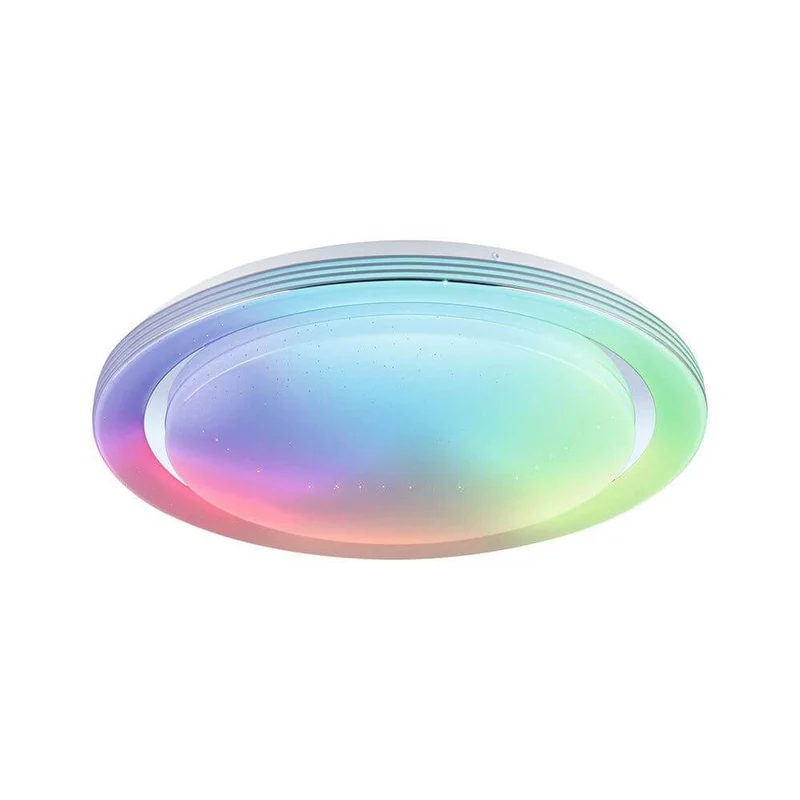 LED Deckenleuchte Rainbow CCT Dimmbar Chrom, Weiß