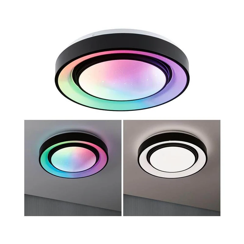 LED Deckenleuchte Rainbow Ø 37,5cm Schwarz