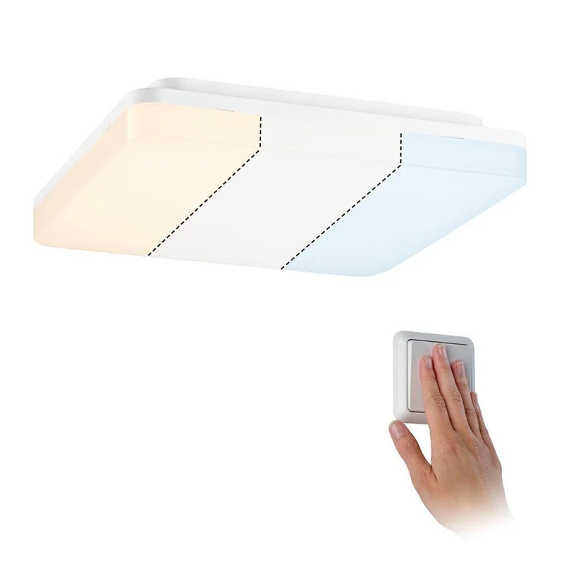 LED Panel Deckenleuchte Cela Wärme-Dimmbar Weiß-Matt