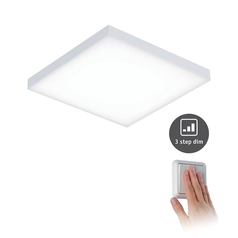 LED Wand- & Decken Panel Velora mit 3 Stufen-Dimmer Weiß
