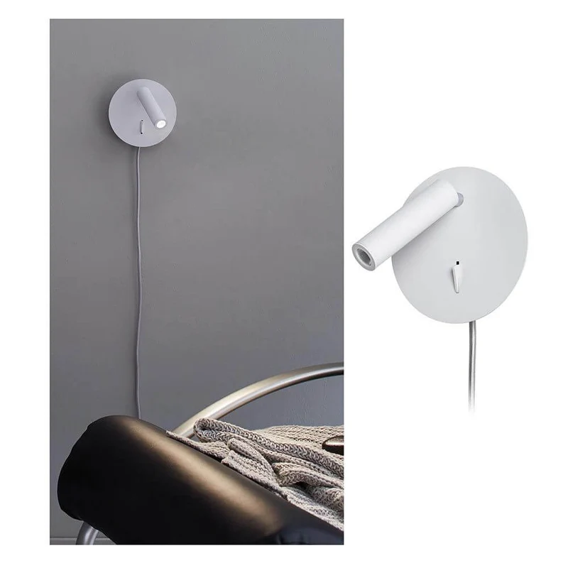 LED Lese- & Wandleuchte Tabari Weiß, Chrom