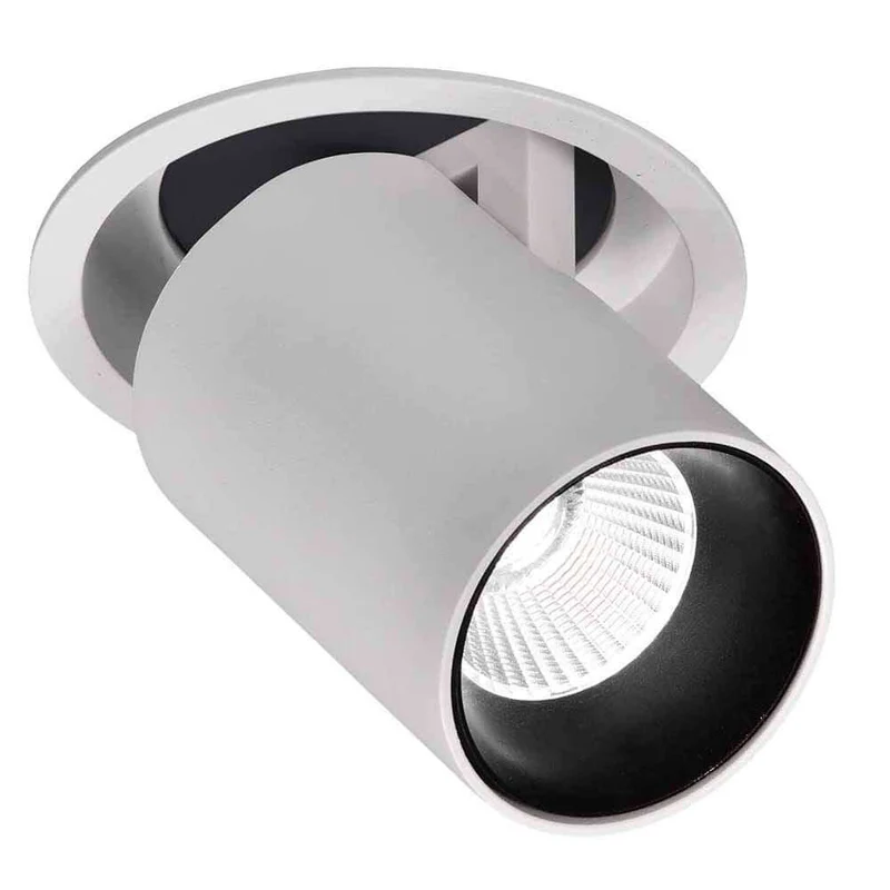 Einbaulampe Garda 12 Watt Weiß, Schwarz Einziehbar