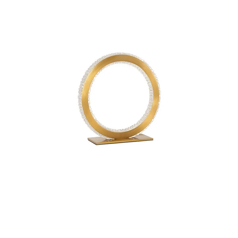 Cilion LED Tischlampe Ø 25cm Messing, Gold