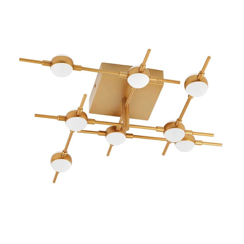 Atomo LED Deckenleuchte Goldfarben