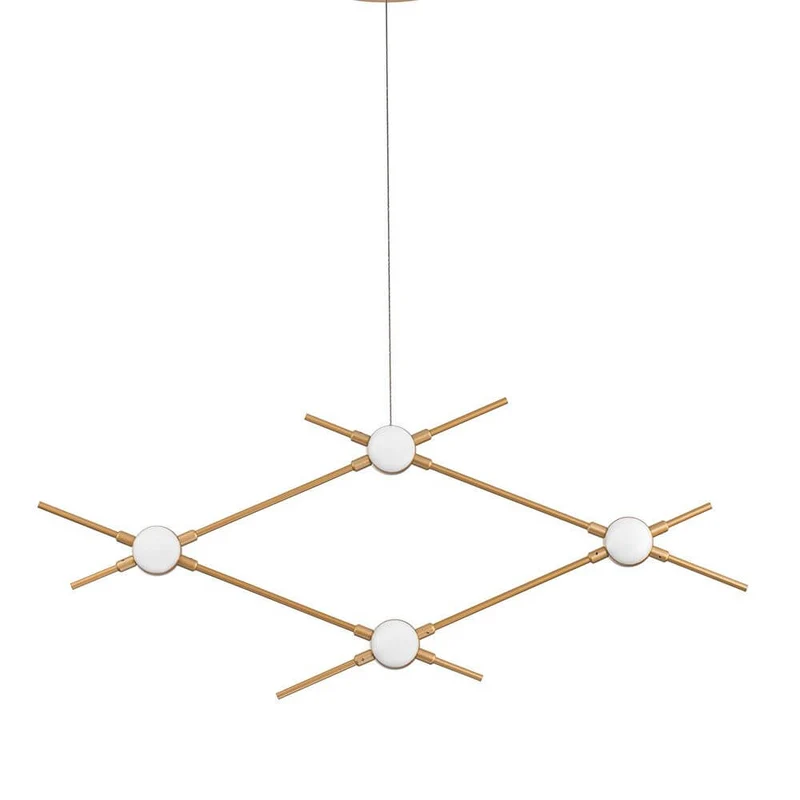 Atomo LED Hängelampe Metall Gold