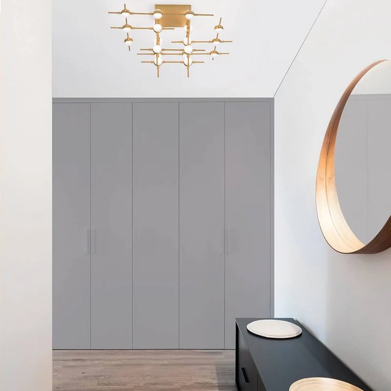 Atomo LED Metall Deckenbeleuchtung Gold