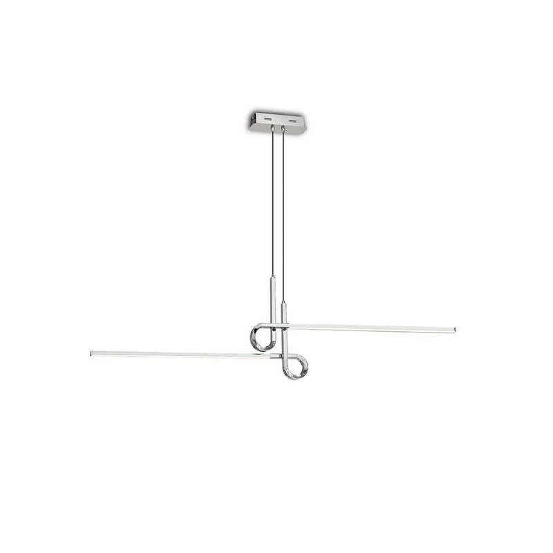LED-Pendelleuchte Cinto geschwungen 2-flammig