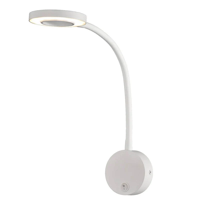 Boavista LED-Wandlampe rund mit Lesearm
