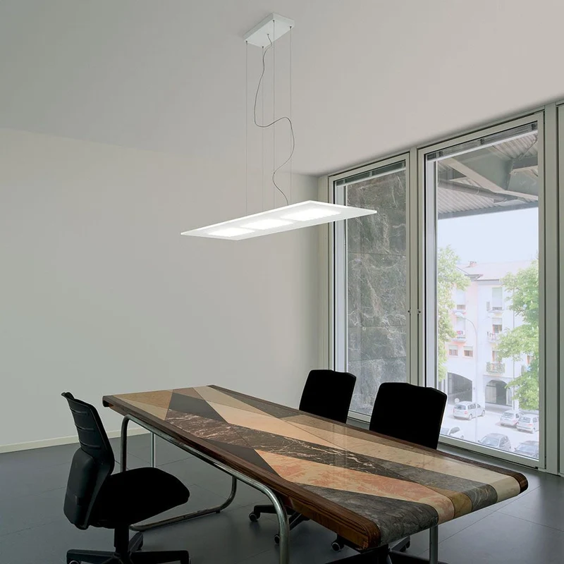 Dublight P LED-Pendelleuchte rechteckig