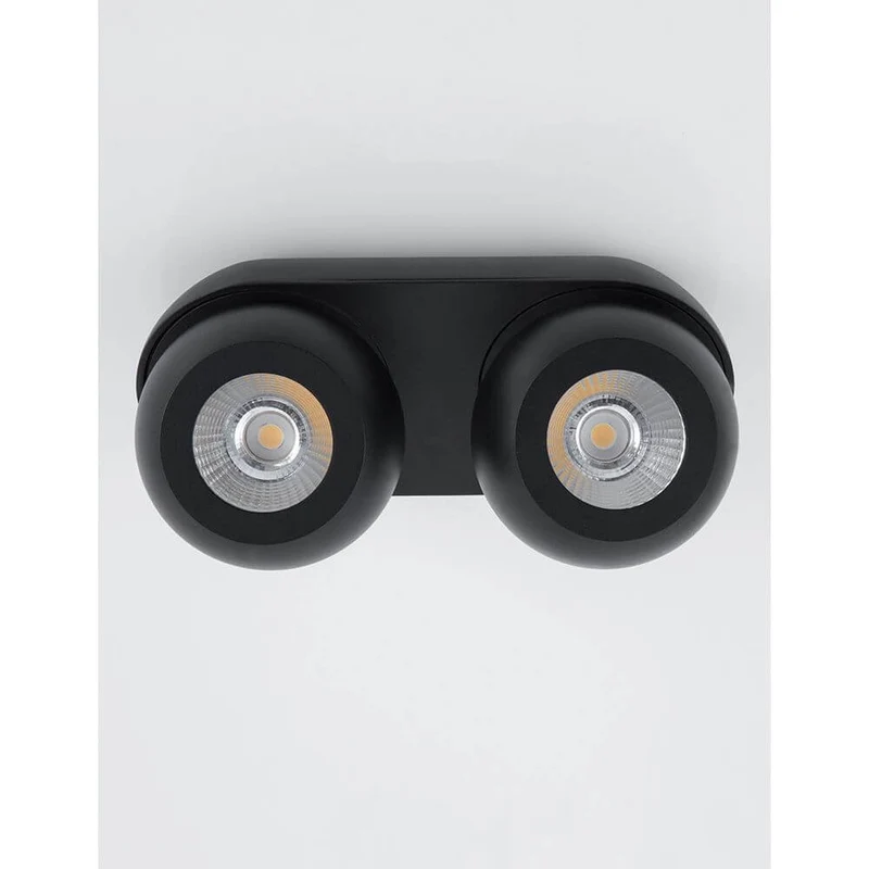 Gon LED Deckenspot 2-flammig Metall