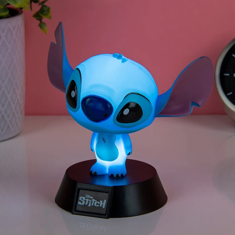 Paladone products ltd disney, nachtlampje decoratief karakter stitch 11cm lichtgevend, bleu ciel