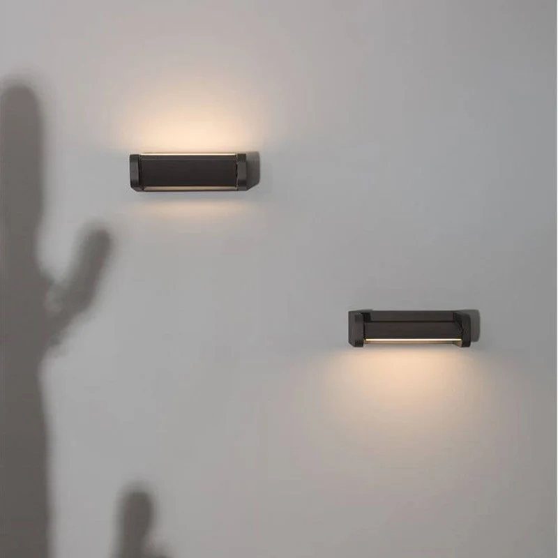 Volver LED-Wandleuchte drehbar Schwarz IP54