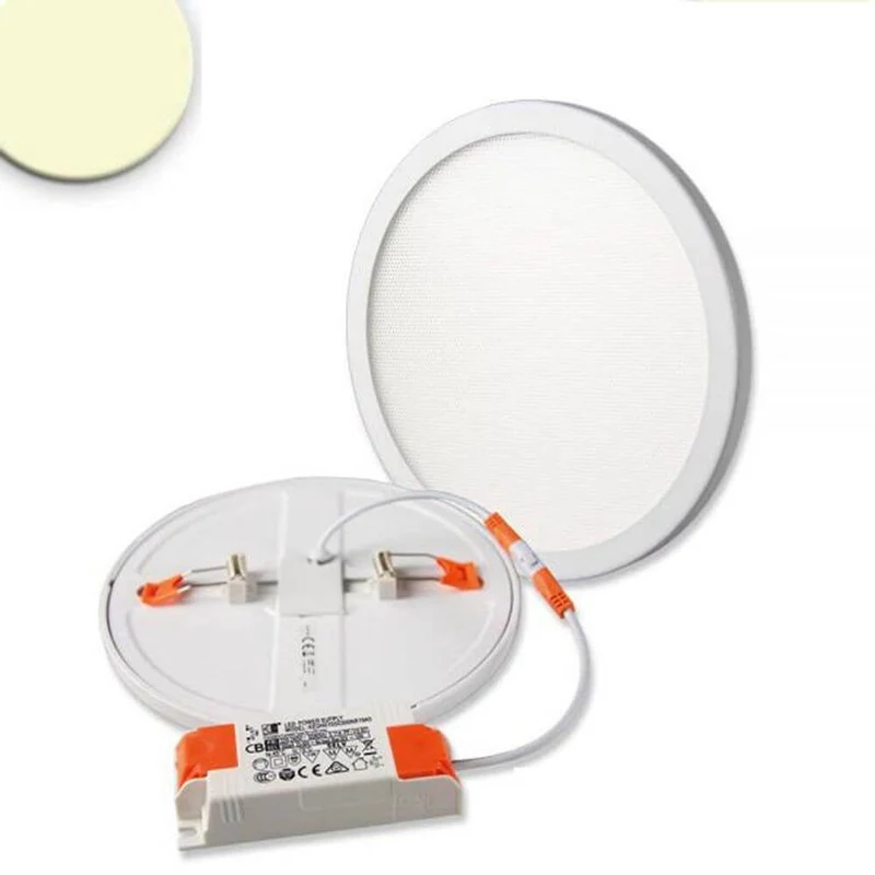 Einbau LED-Panel Ø 17,5cm Flex Dimmbar 15W Ausschnitt 5-16cm Warmweiß