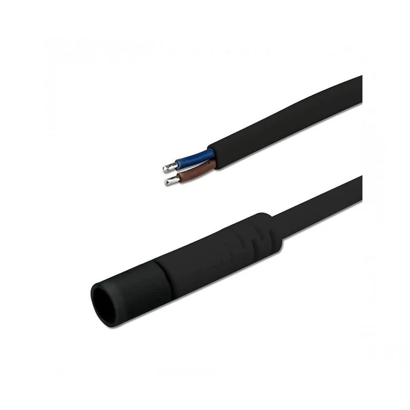 Mini-Plug Anschlussfassung weiblich 1m 2x0.75 Schwarz max. 24V/6A