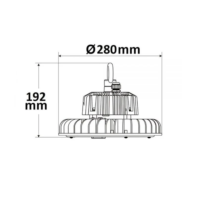LED Hallenstrahler 200W 28000lm 90° IP65 1-10V Dimmbar Neutralweiß
