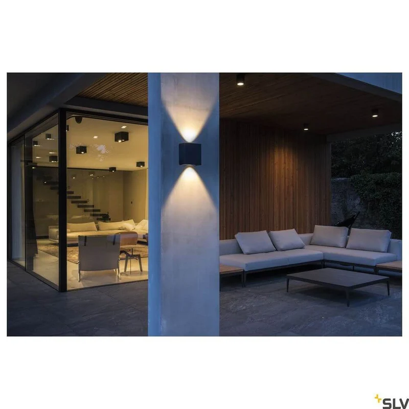 Mana Out LED Wandlampe 3000K IP65 Anthrazit