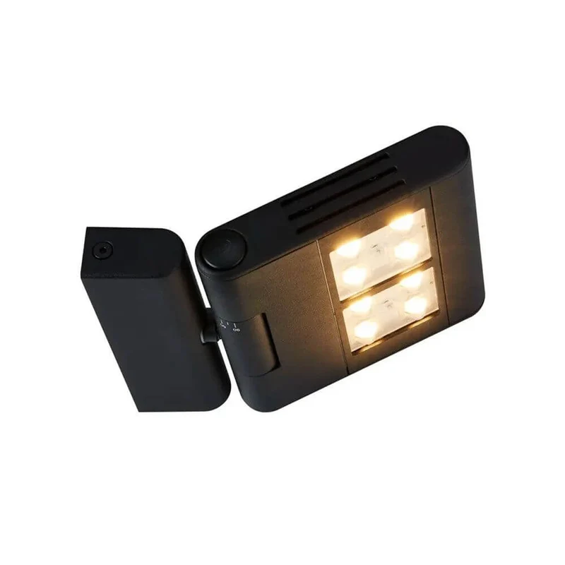Lenito LED Außenstrahler Schwarz 3000K