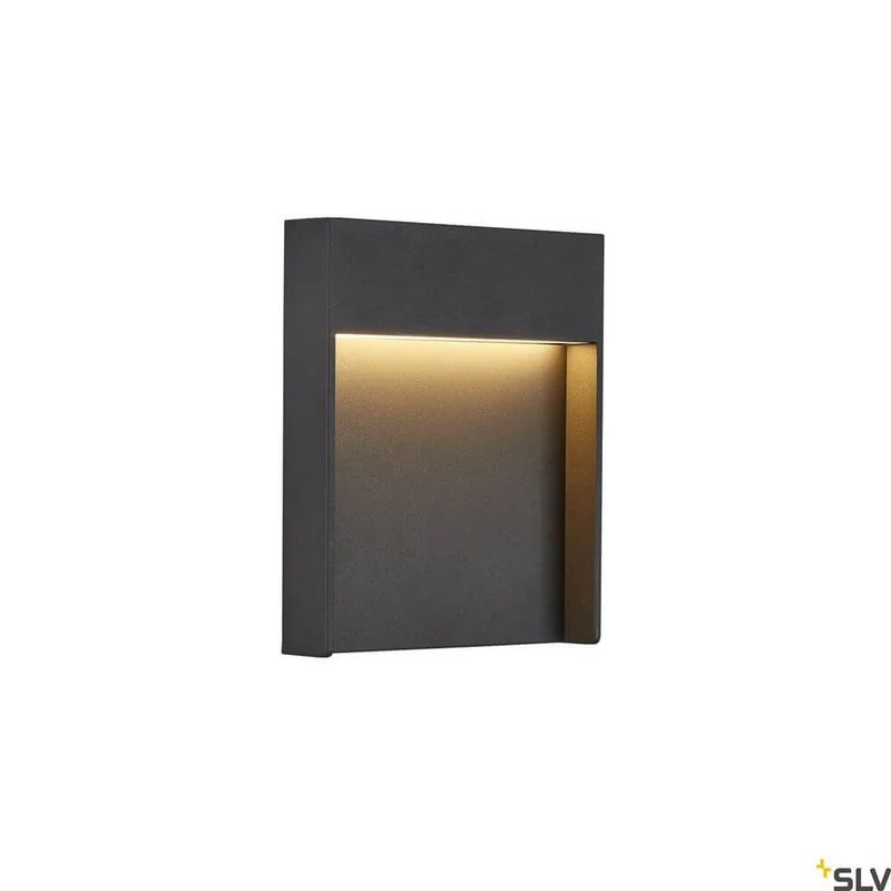 Flatt Outdoor LED Wandlampe 3000K IP65 Anthrazit