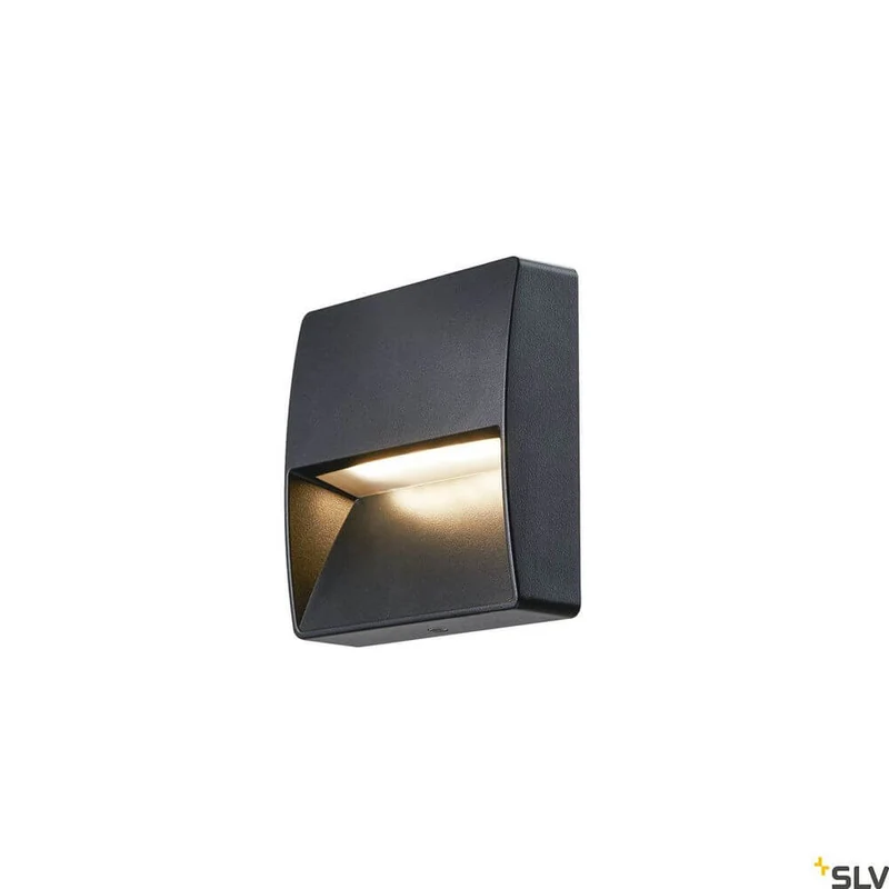 Downunder Out Square Wandeinbaulampe LED Anthrazit 3000K