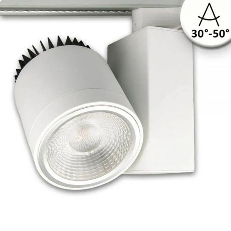 3-Phasen Power-LED Strahler 3000lm 4000K fokussierbar Weiß Dimmbar