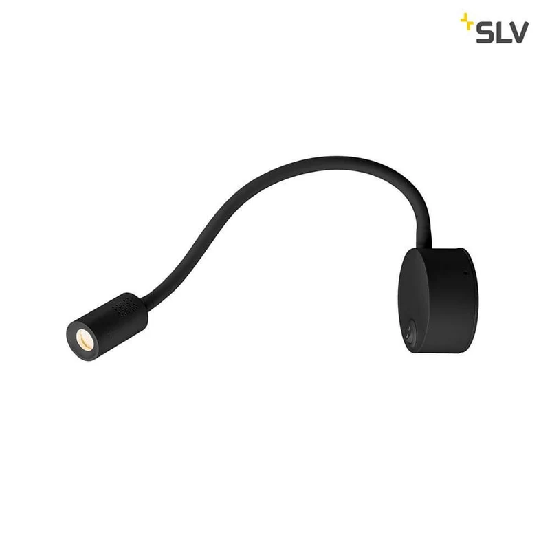 Dio Flex Plate LED Wandaufbauleuchte Schwarz 3000K