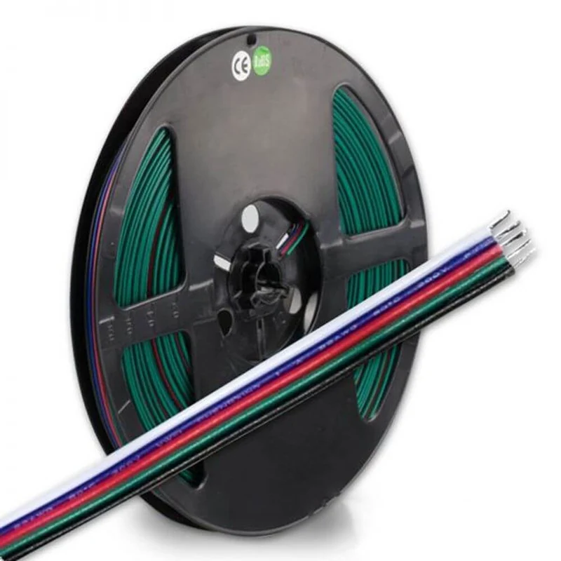 RGBW Verbindungskabel 5-polig 5 x 0,33mm² 1 Rolle = 10m