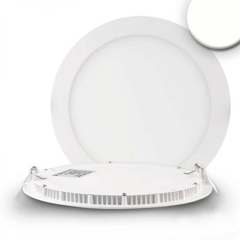 LED Einbaupanel Ø 22,5cm flach rund weiß 18W Neutralweiß