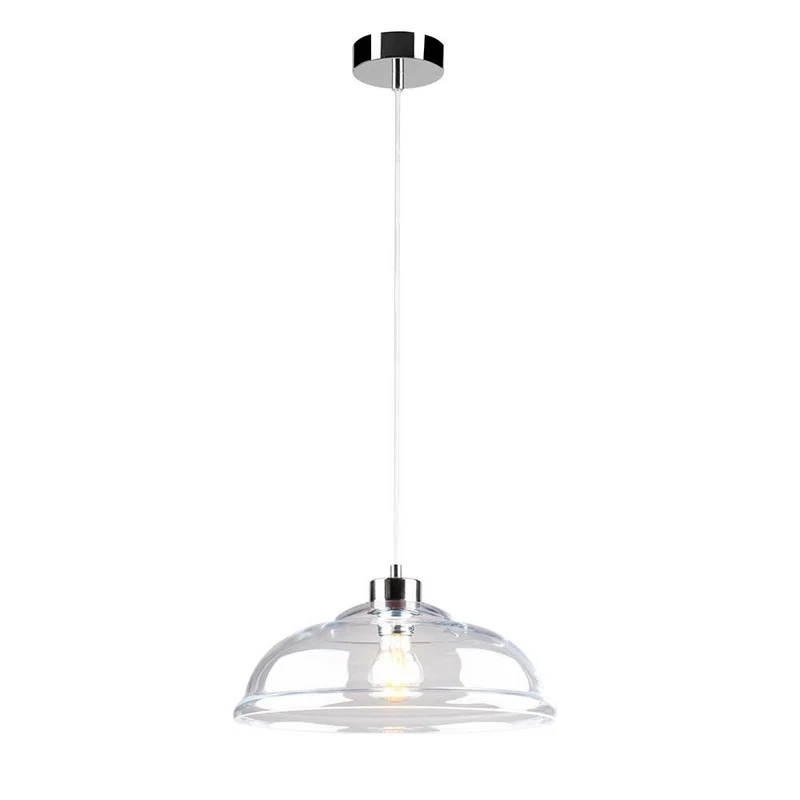Pendellampe Molde Chrom, Transparent
