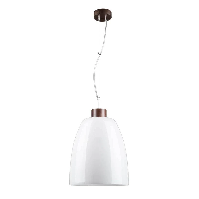 Pendelleuchte Campana Nussbaum, Weiß, Transparent