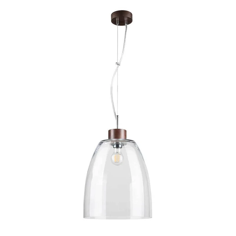 Pendellampe Campana Nussbaum, Transparent