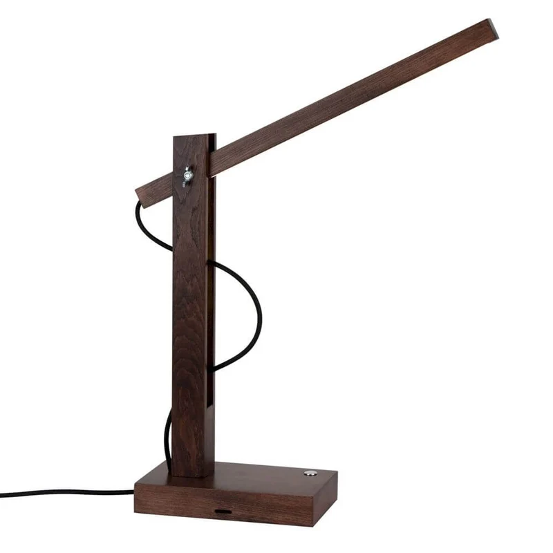 LED Tischleuchte Tukan Touch-Dimmer 490lm Nuss
