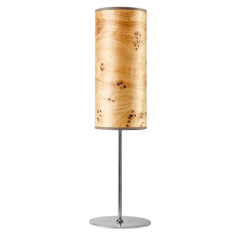 Holz-Tischleuchte Arboreus 50cm Pappel Maser
