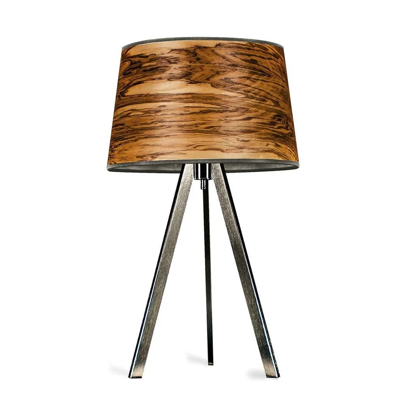 Dreibeintischlampe Attica 60cm Olivesche Maser