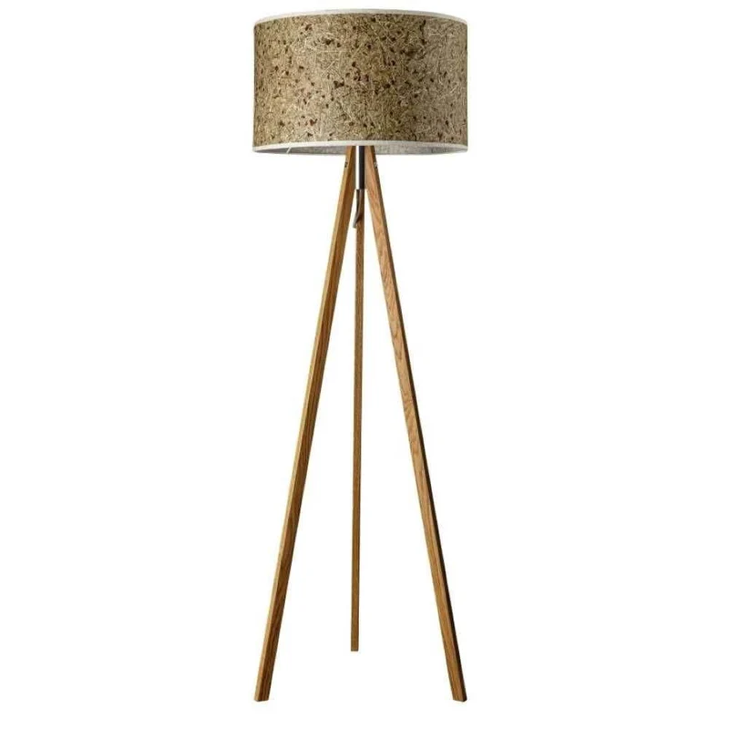 Dreibeinstehleuchte Ligno 150cm Holzfuß Almheu