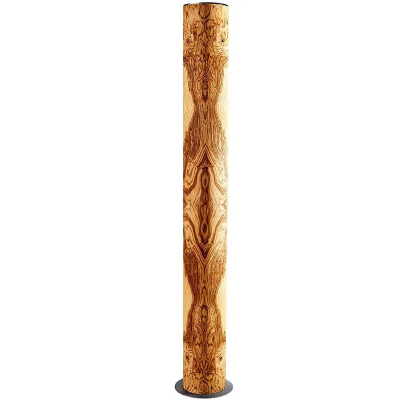 LED Holz-Stehleuchte Lucerna 160cm Olivesche Maser