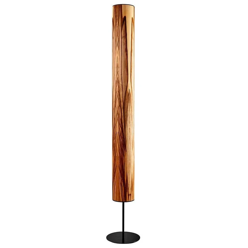 LED Holz-Stehlampe Arbor 190cm Satin Nussbaum
